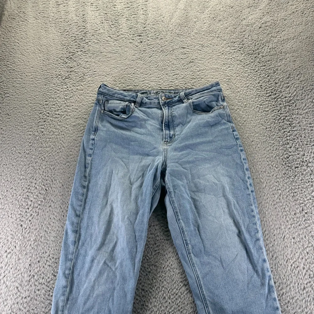 American Eagle Outfitters Jeans Womens 10 Blue Cotton Denim‎ Mom Stretch Faded
